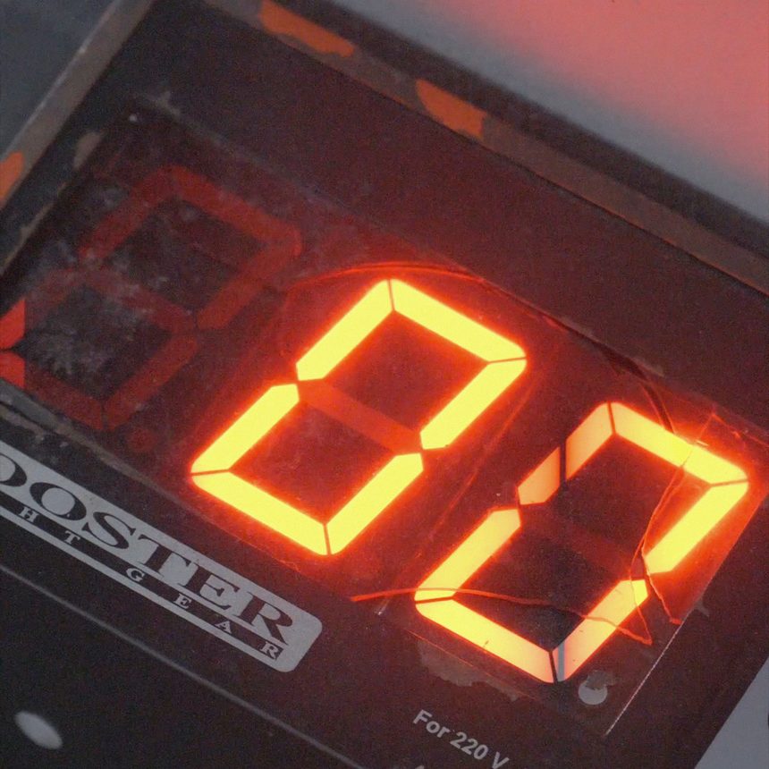 Le chronomètre de la salle